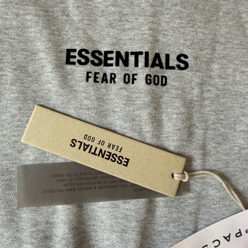 Essentials Light Gray Pullover NWT - image 6